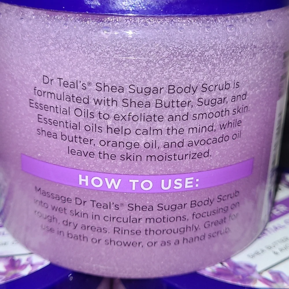 Dr Teal's Lavender Shea Sugar Scrub - Set Of 3
